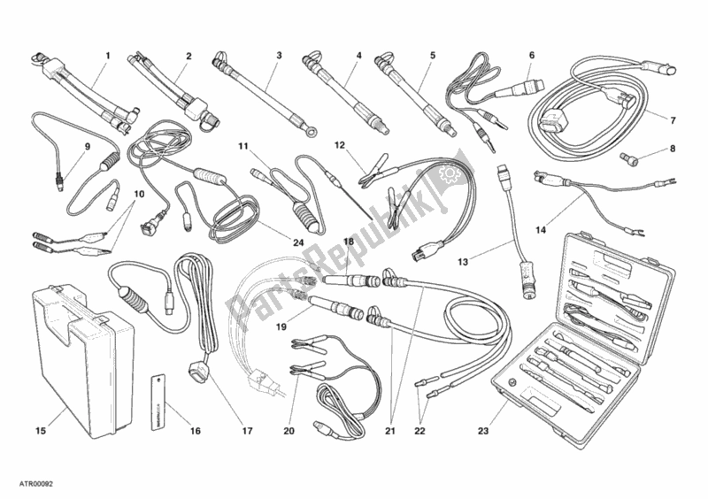 Toutes les pièces pour le Instrument De Contrôle De Pression du Ducati Multistrada 1100 S 2008